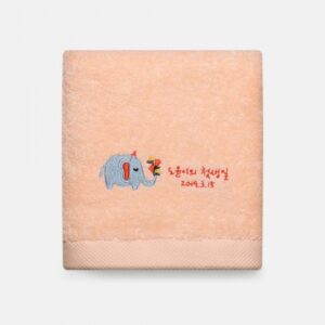 라라리빙 돌 답례품수건 제작 플라워코끼리 170g 주문제작 호텔타올 대표이미지