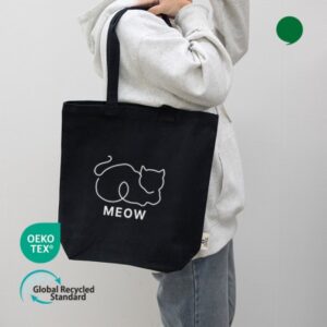 오코텍스리사이클_스탠다드 에코백제작 중 블랙 35cmx37cm 대표이미지