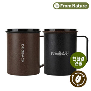 텀블러 각인 프롬네이쳐 친환경 커피가루 제작 오피스 투톤 머그 400ml 대표이미지