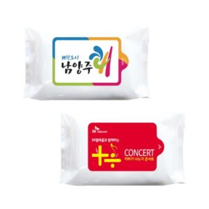 홍보물품 화이트 30매 물티슈제작 대표이미지